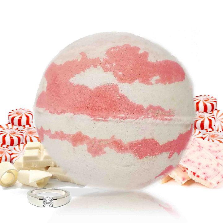 Peppermint Bark "MONDO" Jewelry Bath Bomb (Peppermint / Chocolate)